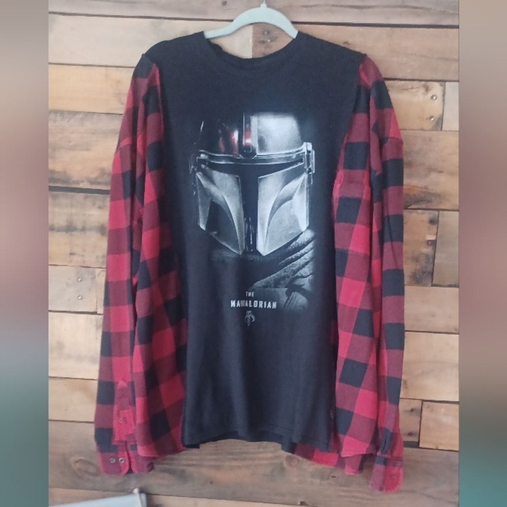 Upcycled Fifth Sun Star Wars Black Graphic  T-Shirt